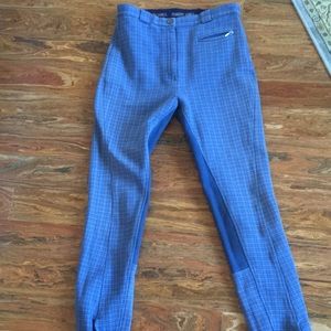 Harry Hall blue full seat breeches EUC 28L